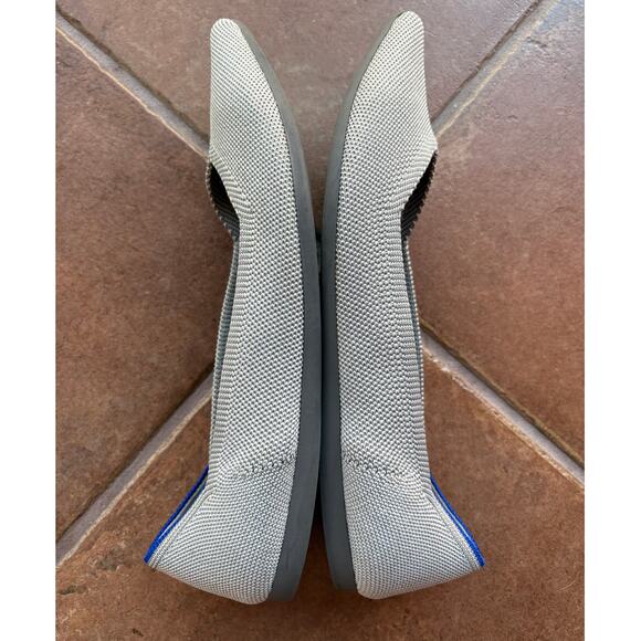Rothy's The Point Light Gray Slip On Knit Flats size 9.5 - Picture 11 of 16
